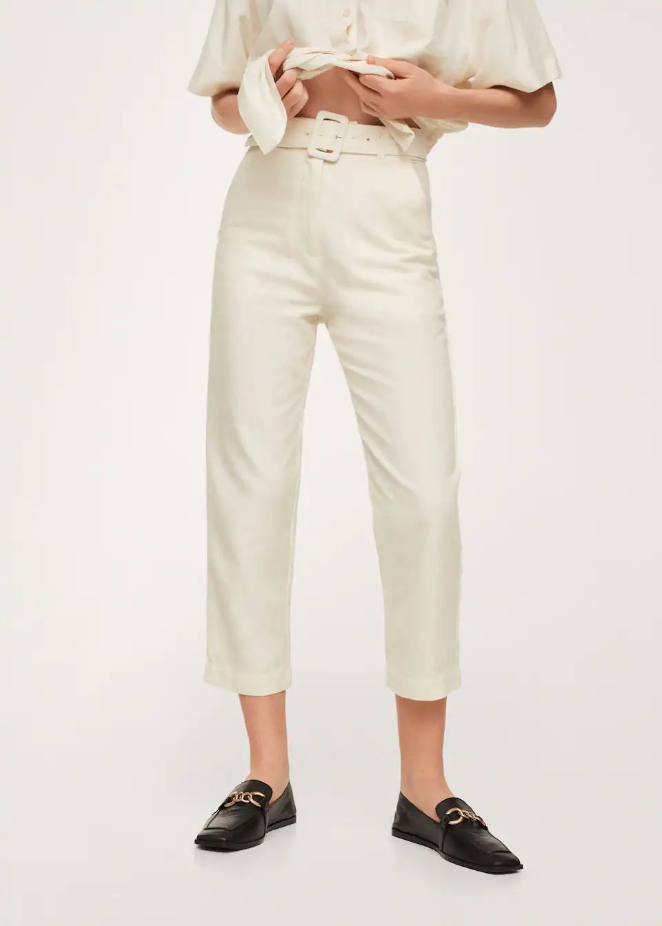 Straight cotton pants | MANGO (US)