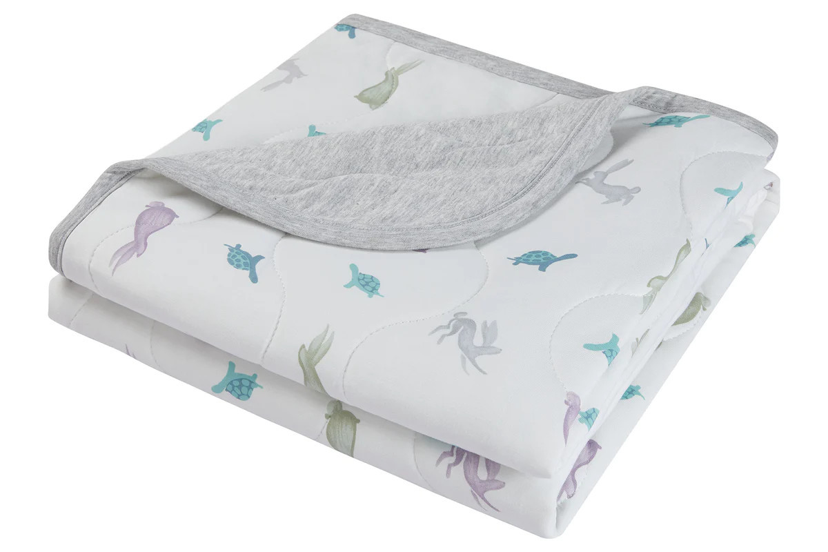Small Quilted Bamboo Jersey Cozy Blanket 2.0 TOG - The Tortoise & The Hare | Nest Designs