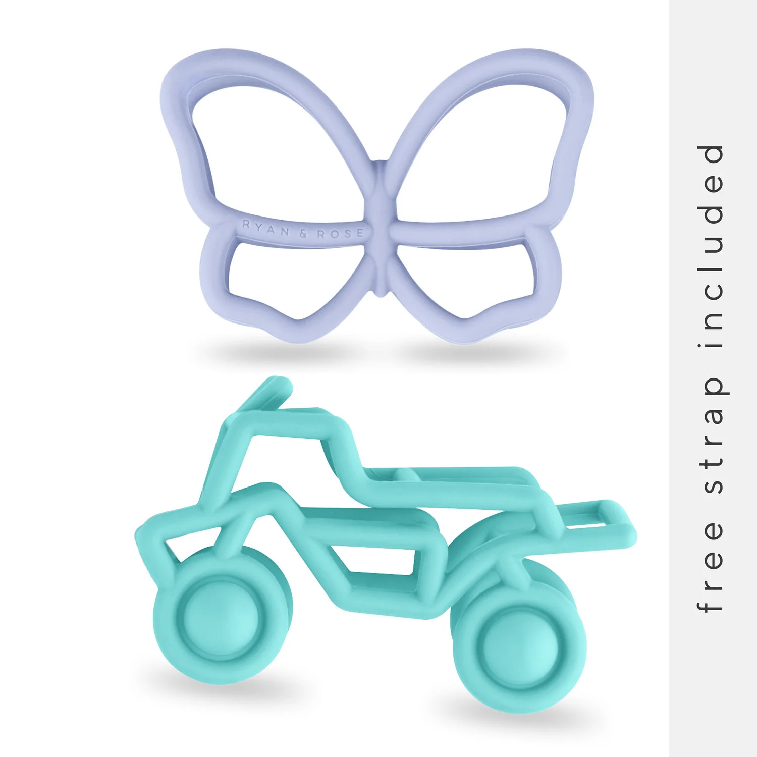 Teether Toy + Strap | Ryan & Rose