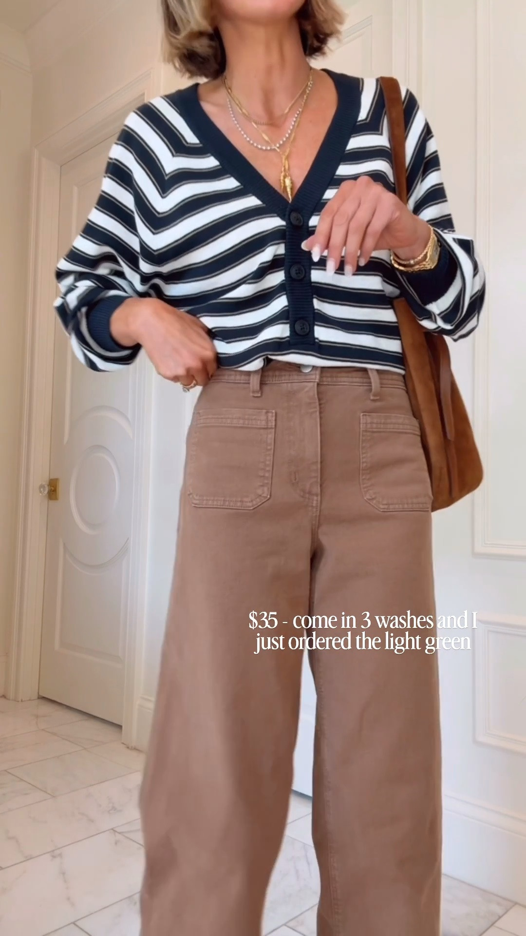 @Target denim finds under $50 I'm wearing size 2 and I'm 5'7 for reference — these brown pants are a BEST SELLER this week!

#LTKsummer #LTKjeans