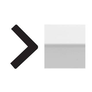 Royal Mouldings 5205 1 1/8 in. x 1 1/8 in. x 96 in. Finished PVC White Outside Corner Moulding (1... | The Home Depot