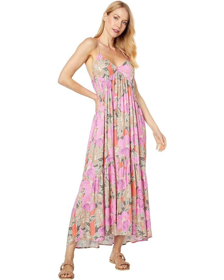 Saltwater Luxe Penny Sustainable Blushing Blooms Tank Maxi Dress | Zappos