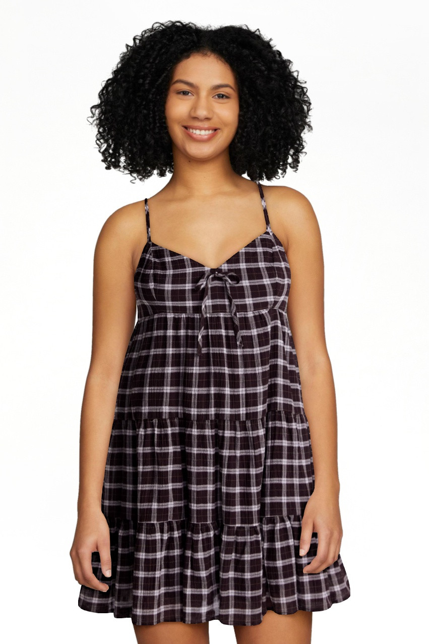 No Boundaries Tiered Trapeze Dress, Women's XXS-XXL | Walmart (US)