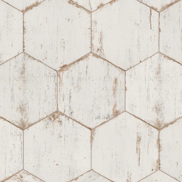 Rama 14" x 16" Porcelain Honeycomb Mosaic Wall & Floor Tile | Wayfair North America
