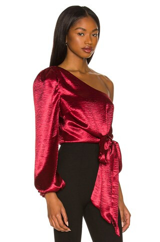 Lovers and Friends Kendall Blouse in Wine Red from Revolve.com | Revolve Clothing (Global)