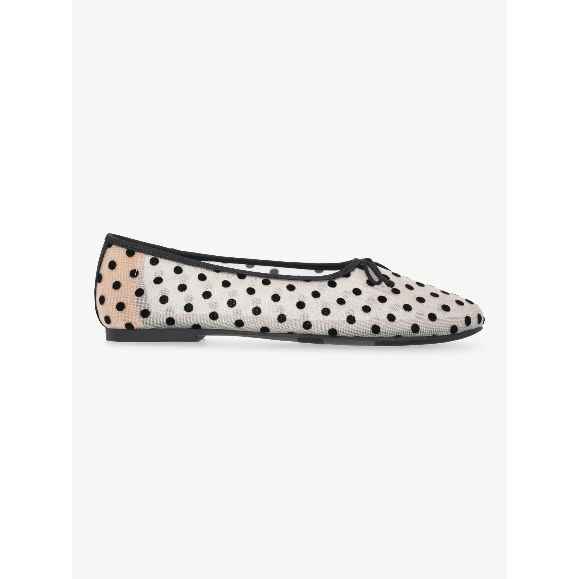 No Boundaries Women's Mesh Ballet Bow Flats | Walmart (US)