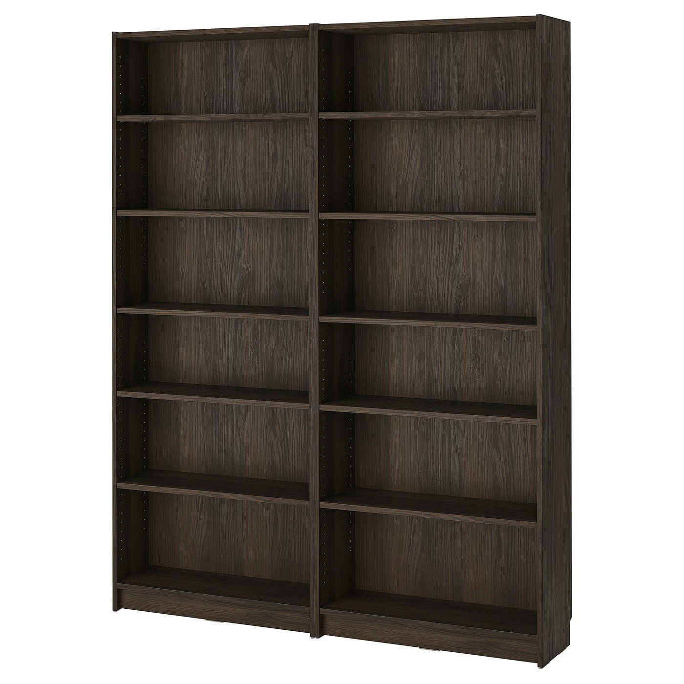 IKEA BILLY bookcase combination, dark brown oak effect, 63x11x79 1/2 | IKEA US