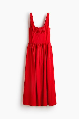 Ruched linen-blend dress | H&M (UK, MY, IN, SG, PH, TW, HK)