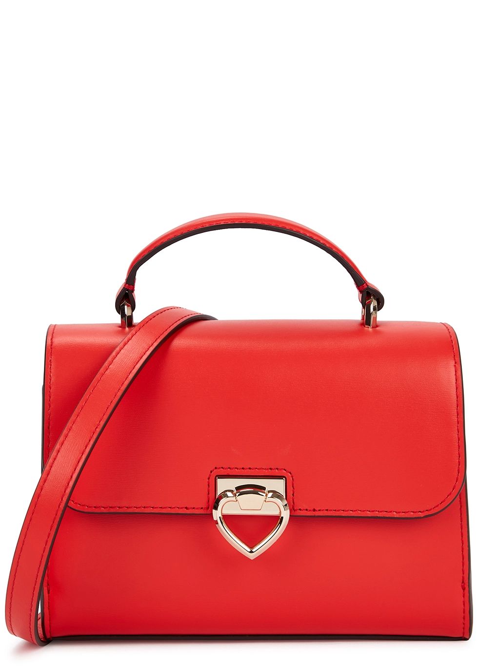 Lovt red leather top handle bag | Harvey Nichols US
