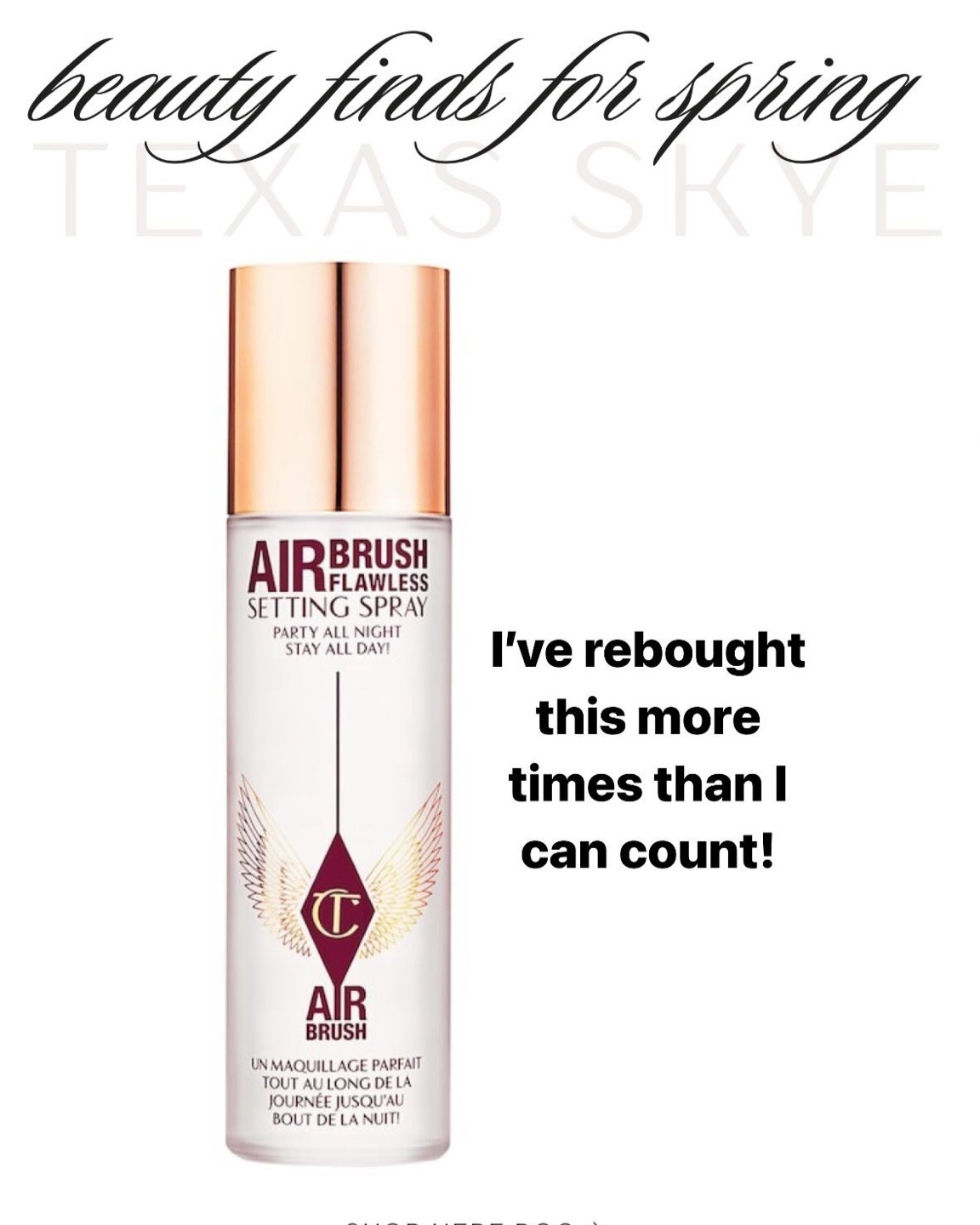 Setting spray - it can also be used as a primer

#LTKsalealert #LTKbeauty #LTKxSephora