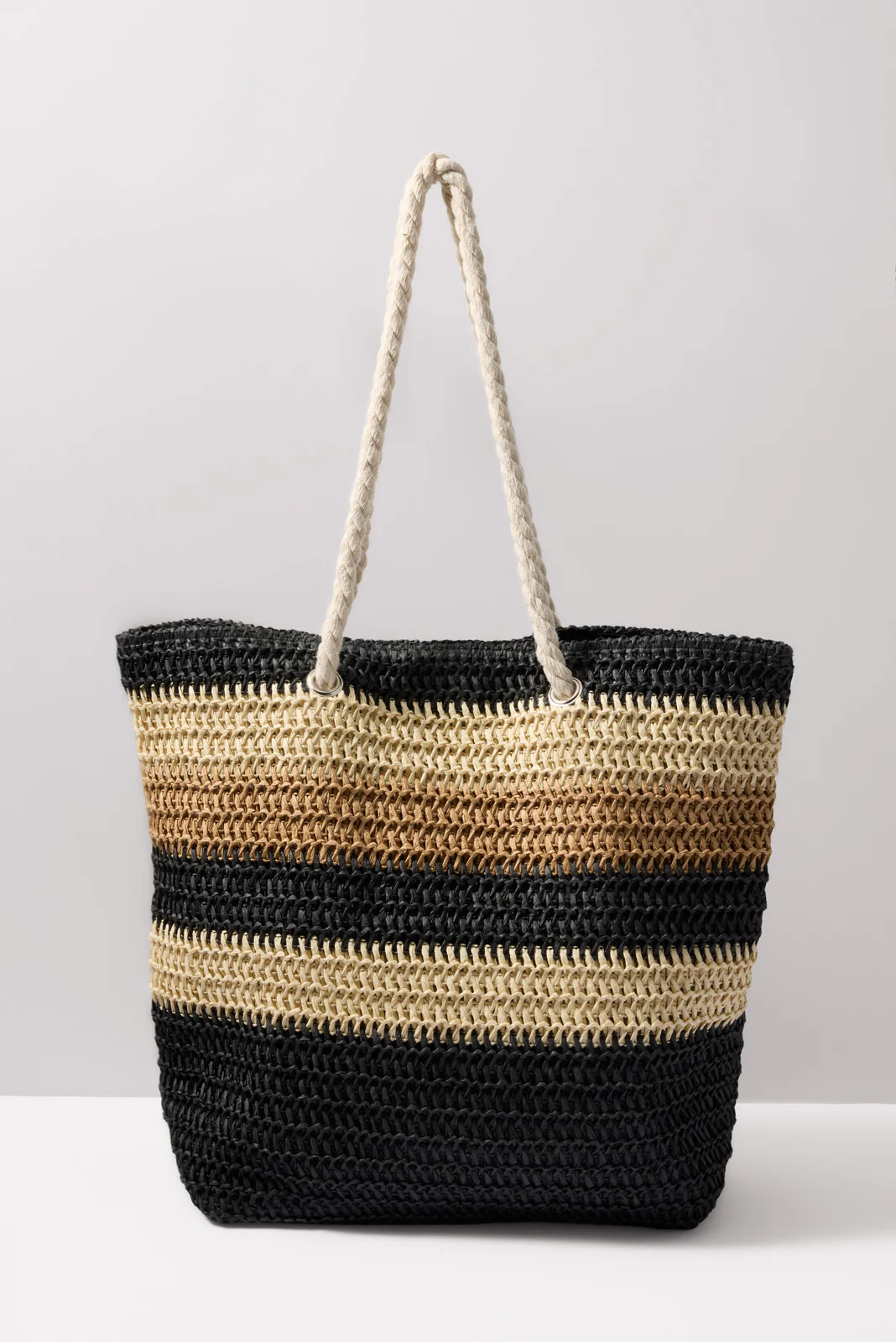 Salerno Stripe Raffia Tote | Evereve