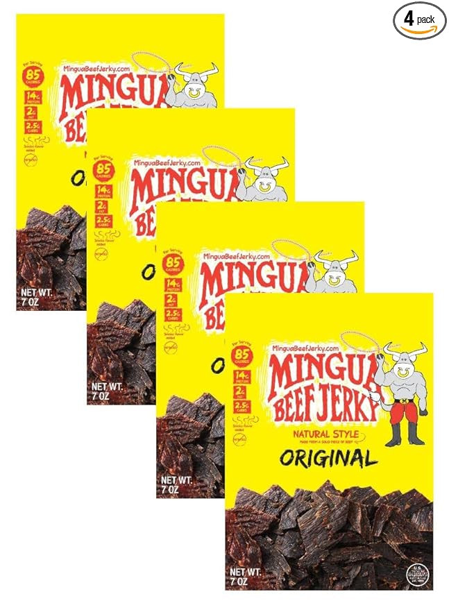 Mild Mingua Beef Jerky - Four (4) Bags 7 oz Each | Amazon (US)