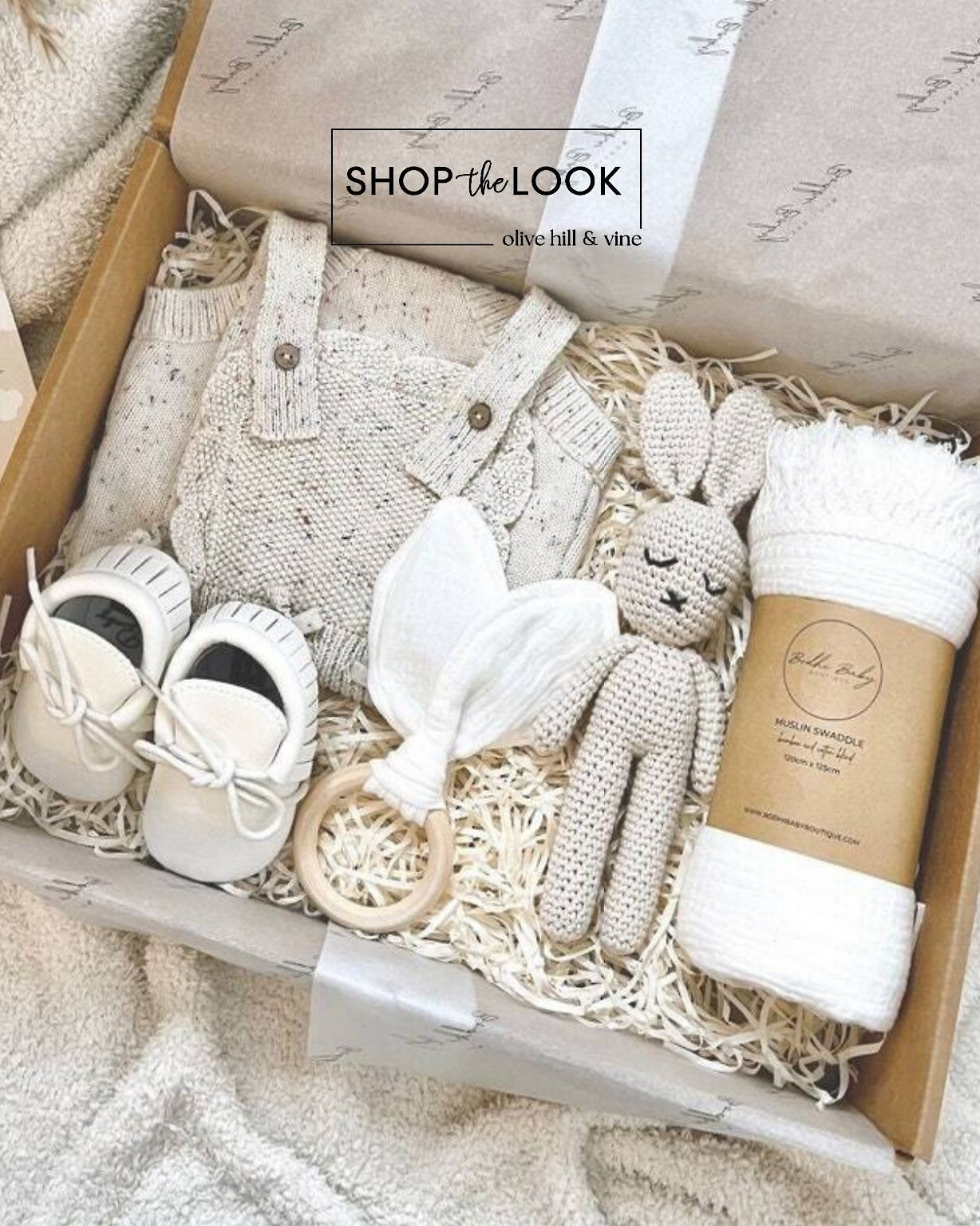 The perfect pick for celebrating a new little love. This gender-neutral baby gift box includes a knit romper, crocheted bunny, teether, moccasins, and swaddle—plus FREE name personalization on every box. 🐰💛  

 

#LTKHome #LTKBaby #LTKBump
