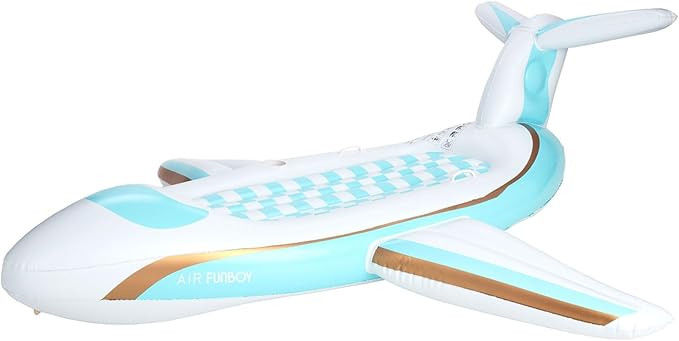 FUNBOY Giant Inflatable Luxury Private Jet Airplane Pool Float, Luxury Float for Summer Pool Part... | Amazon (US)