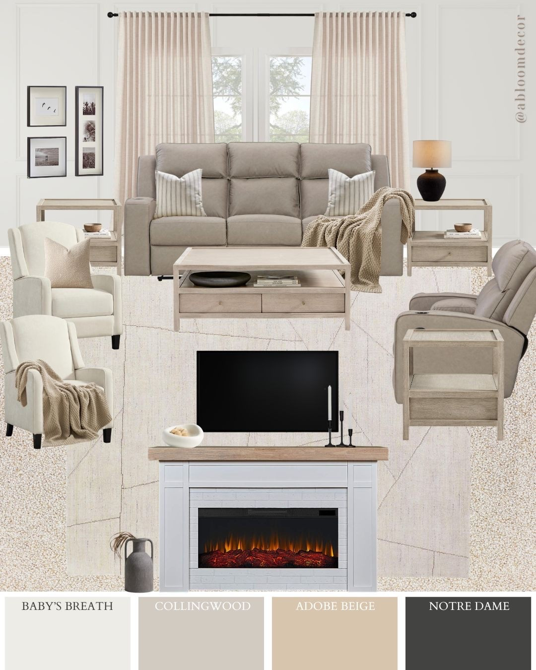 Relaxed Farmhouse Living Room Design Inspiration

#LTKHome