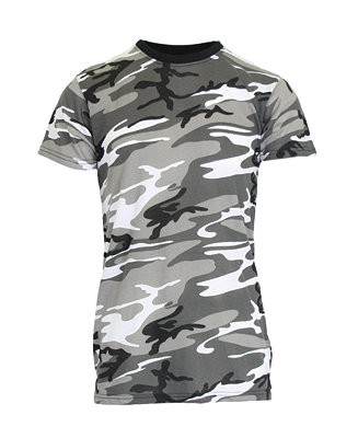 Men's Camo Printed Short Sleeve Crew Neck T-shirt | Macy's