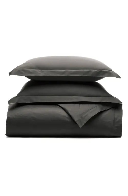 Boll & Branch Signature Hemmed Duvet Set in Night at Nordstrom, Size King | Nordstrom