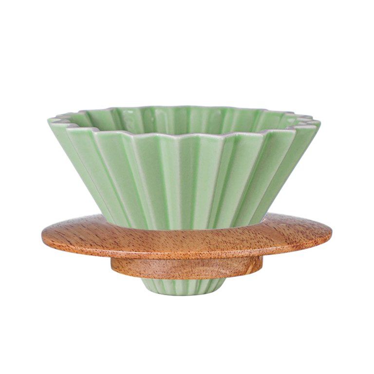 Ceramic Pour over Coffee Dripper Set with Stand Funnel Green | Walmart (US)