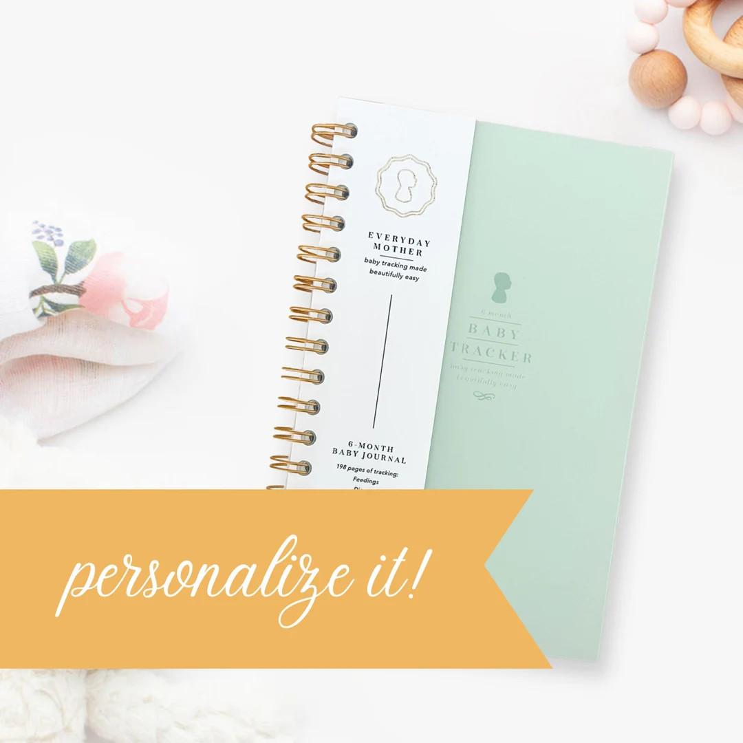 Custom Baby Log Book MINT GREEN Baby Tracker Journal Infant Feeding Diary Pumping Tracker Newborn... | Etsy (US)