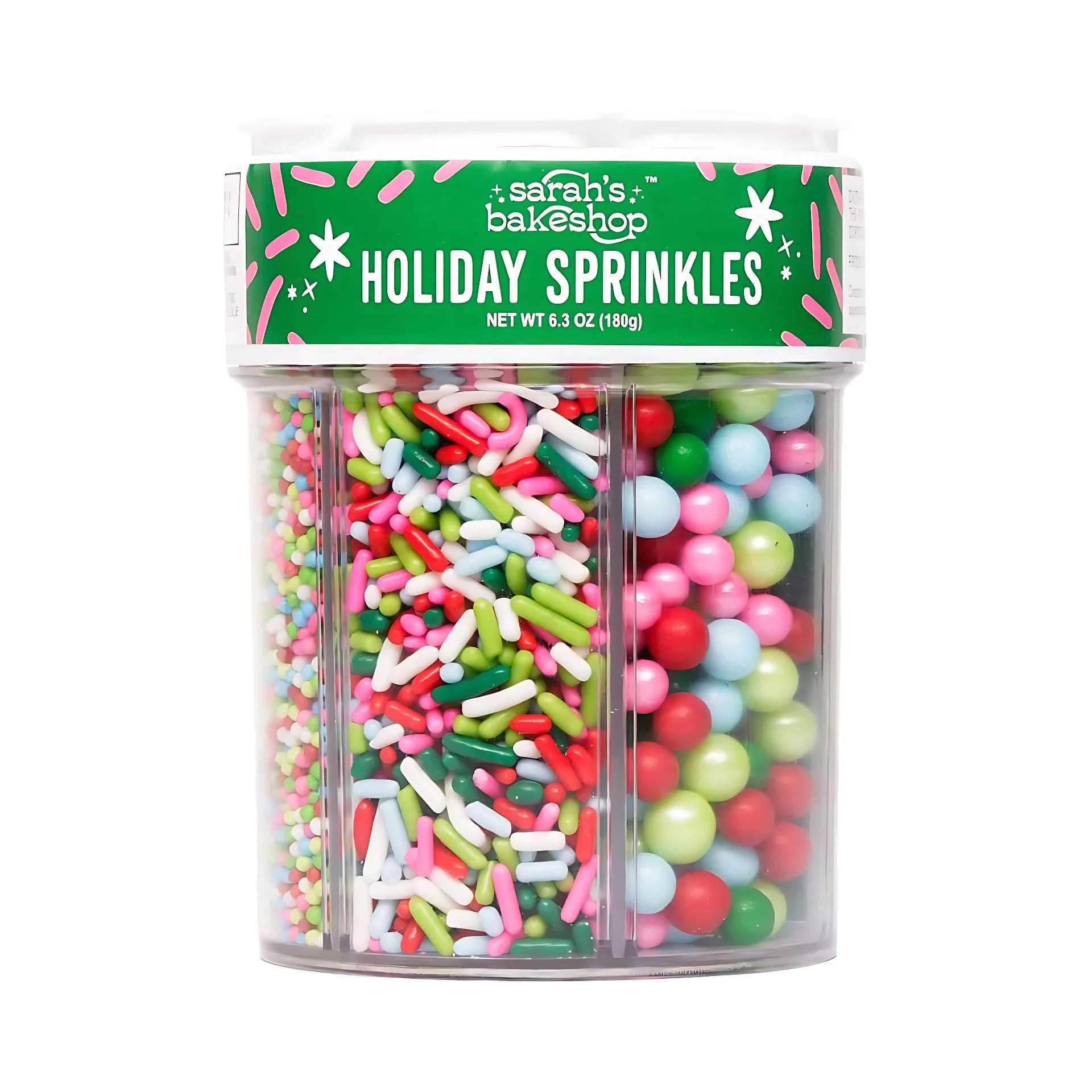 SARAHS BAKE SHOP Multicolor Holiday Sprinkles Santa - 6 Cell | Walmart (US)