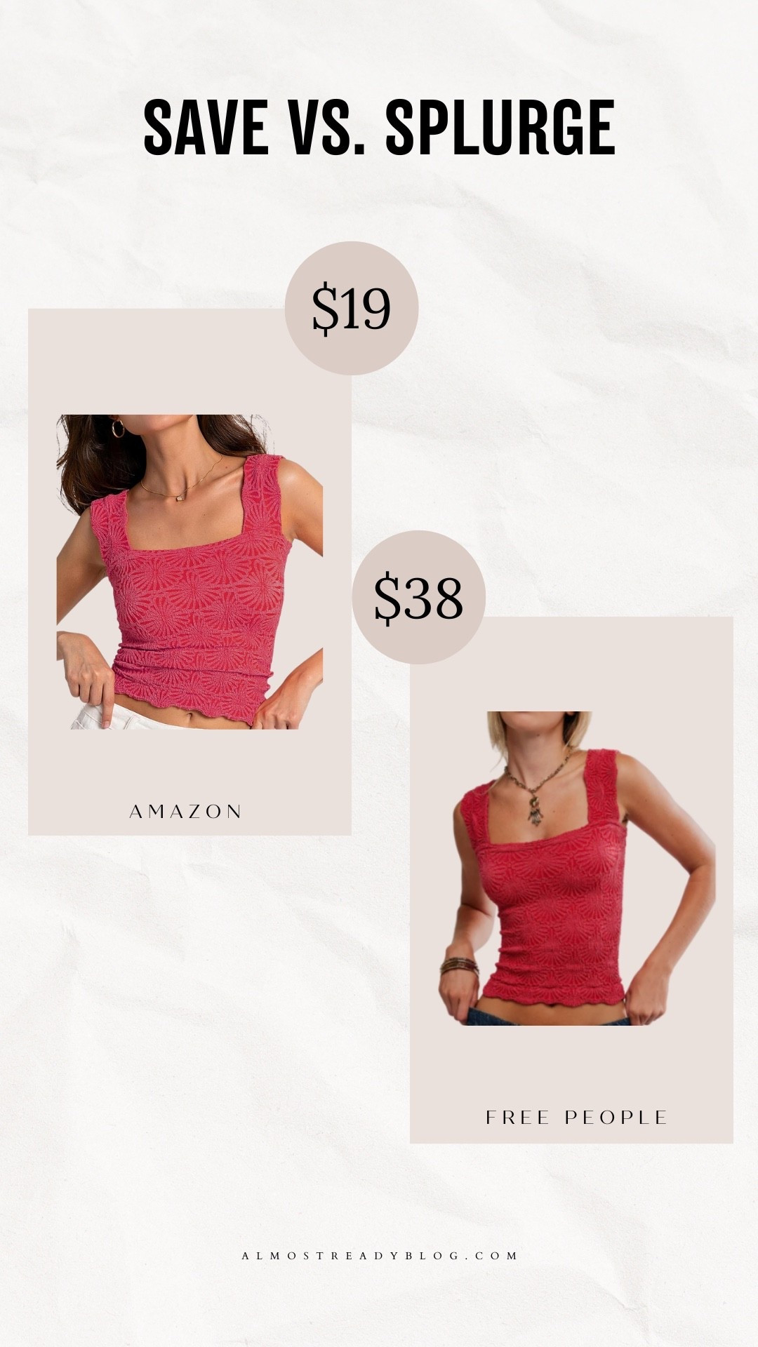 Save vs splurge, summer going out top, casual summer outfit, vacation outfit idea, everyday summer style, affordable fashion find, summer top, casual outfit, vacation style, Free People, Amazon fashion

#LTKOver40