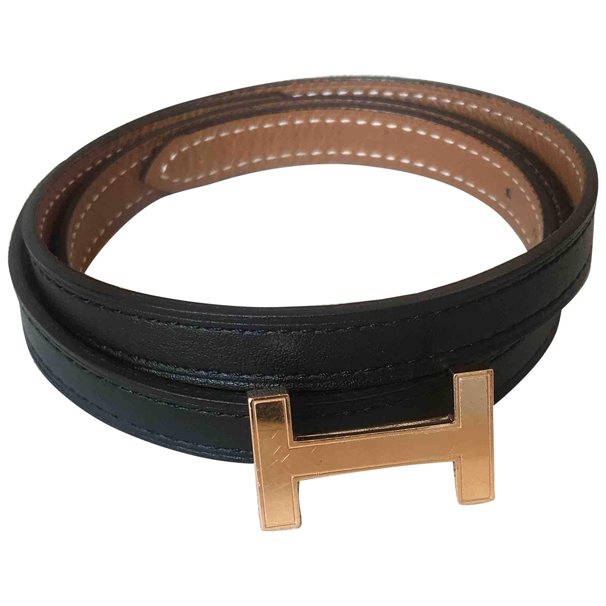 Hermès Gürtel in Schwarz Leder | Vestiaire Collective (Global)