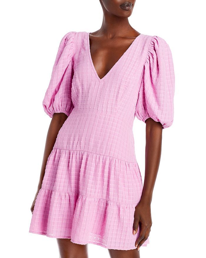 Birch Gingham Seersucker Tiered Dress | Bloomingdale's (US)