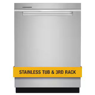 Whirlpool 24 in. Fingerprint Resistant Stainless Steel Top Control Built-In Tall Tub Dishwasher w... | The Home Depot