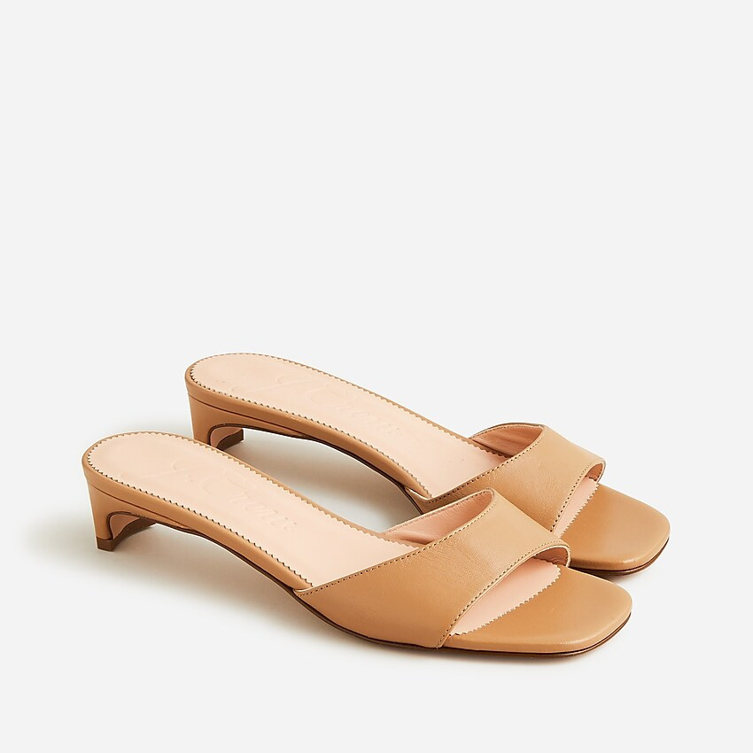Lina kitten-heel sandals | J. Crew US