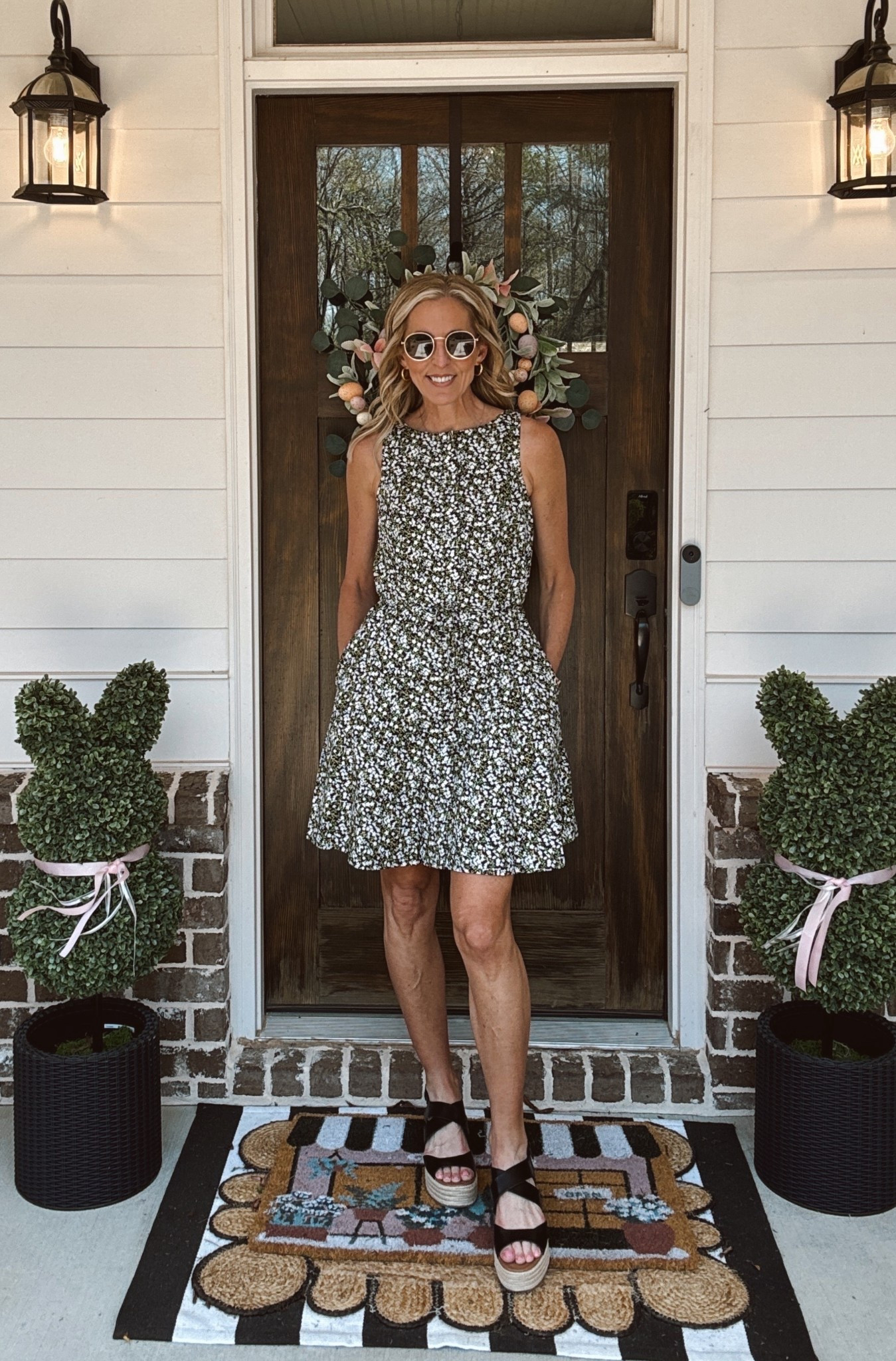 On sale today for less than $25 this is free assembly women’s mini dress balance is a sophisticated look with a playful vibe. Sleeveless, flattering fit with a self type belt and pockets. Wearing a size extra small.  

#LTKdayinmylife #LTKgrwm #LTKmomlife