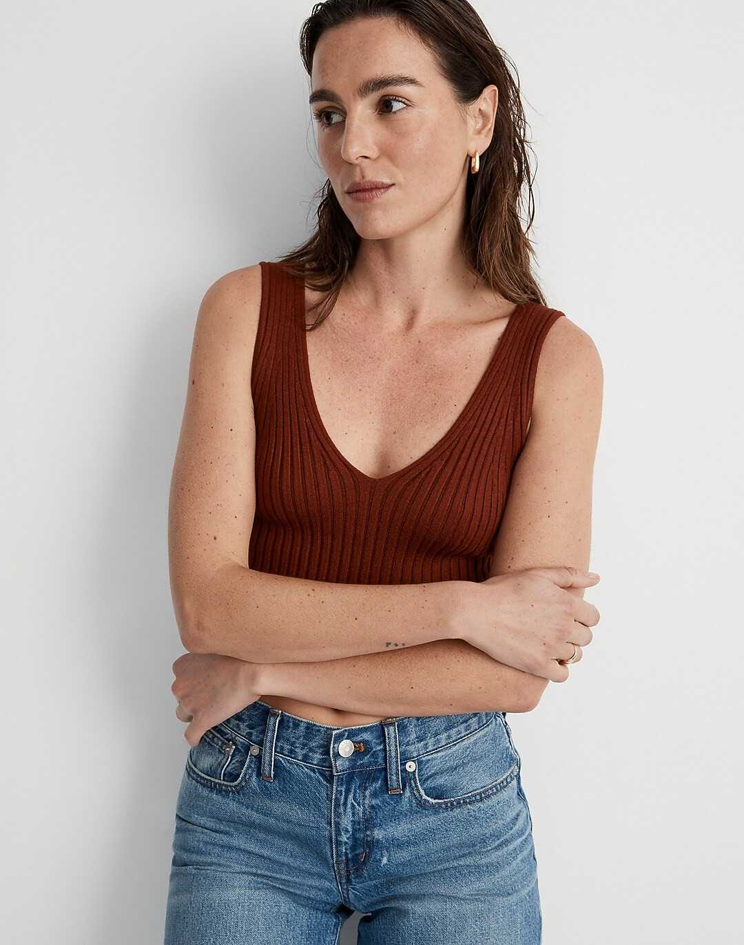 V-Neck Sweater Tank | Madewell