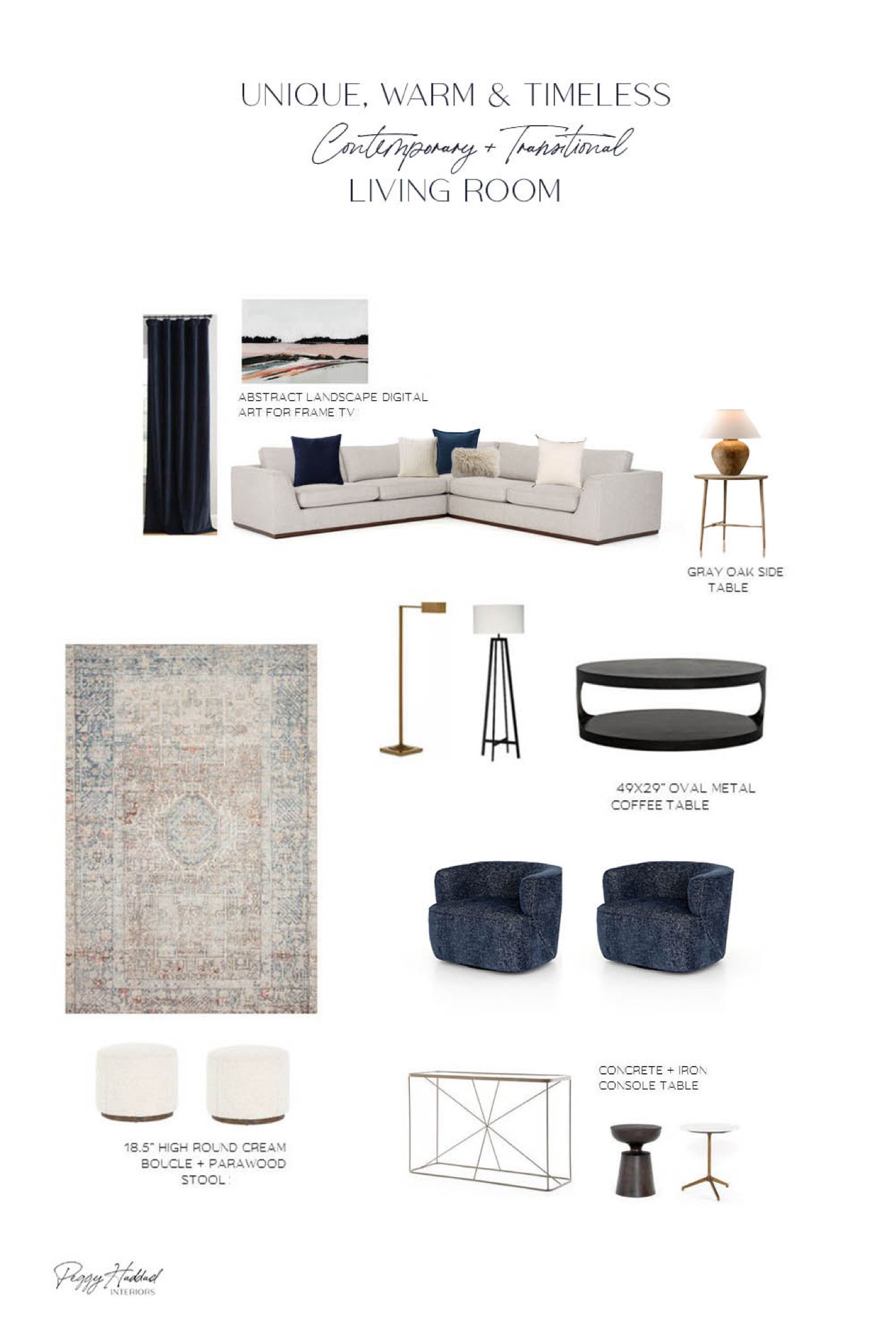 Use code PEGGYH15 for 15% off all Scout & Nimble full-price items! This week’s Peggy’s Picks are all about blending contemporary and transitional styles to create a timeless, inviting living room! From vintage-inspired rugs to sleek, family-friendly upholstery and striking wall decor, we've curated pieces that merge clean lines with classic elements for a modern yet livable space. Shop the exact and similar items from this stunning design by heading to the blog to explore additional picks!  

For more Transitional and Contemporary inspiration, we have plenty of design boards and additional free resources on the blog! Just click the link in bio, then blog | room library.

#LTKHome