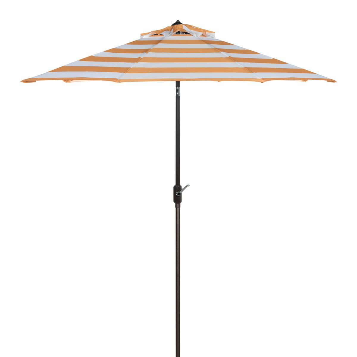 Striped 9 Foot Tilting Patio Umbrella in Orange by World Market | World Market