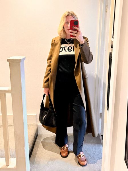 Bella Freud jumper, jigsaw coat, Sezane Damon trousers. Free People loafers 

#LTKeurope #LTKfindsunder100 #LTKover40