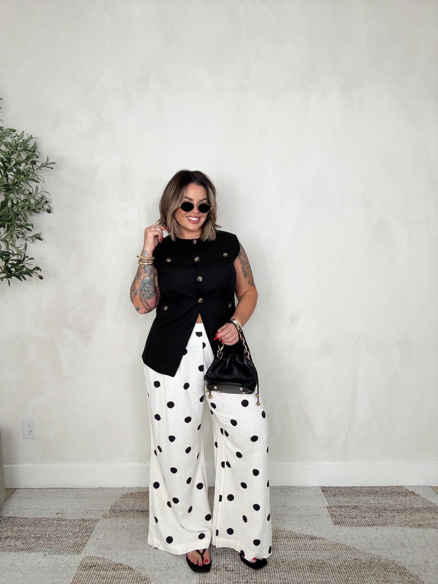 Pants L 
Vest was part of a set size xl 


#LTKMidsize #LTKootd #LTKSaleAlert