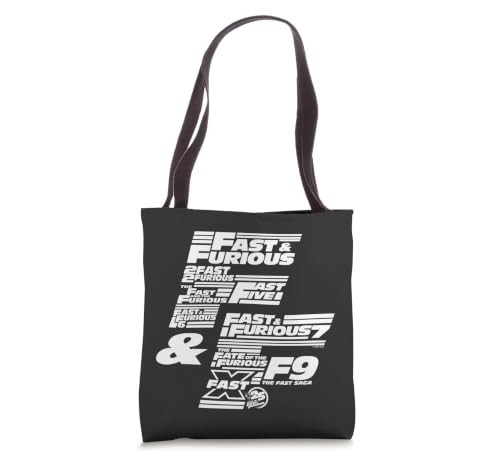 Fast & Furious 25th Anniversary Franchise Logo Stack Tote Bag | Amazon (US)