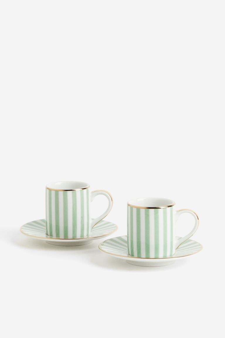 2-pack Espresso Cup and Saucer | H&M (US + CA)