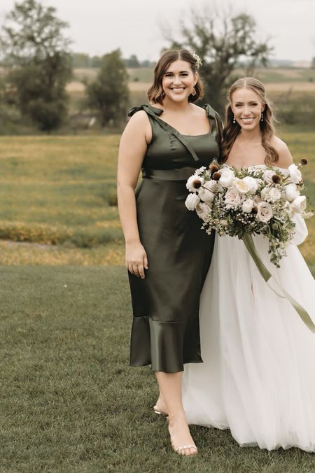 Birdy Grey personal attendant / bridesmaid dress in Olive Satin! 

#LTKmidsize #LTKwedding #LTKplussize