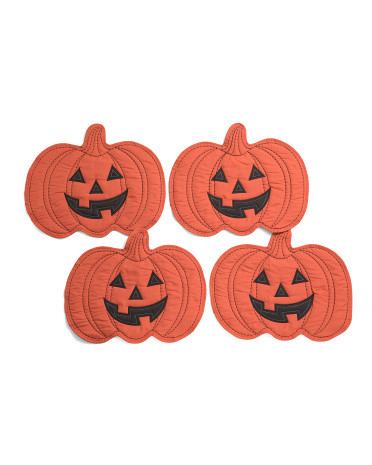 4pk Quilted Jack O Lantern Placemats | TJ Maxx