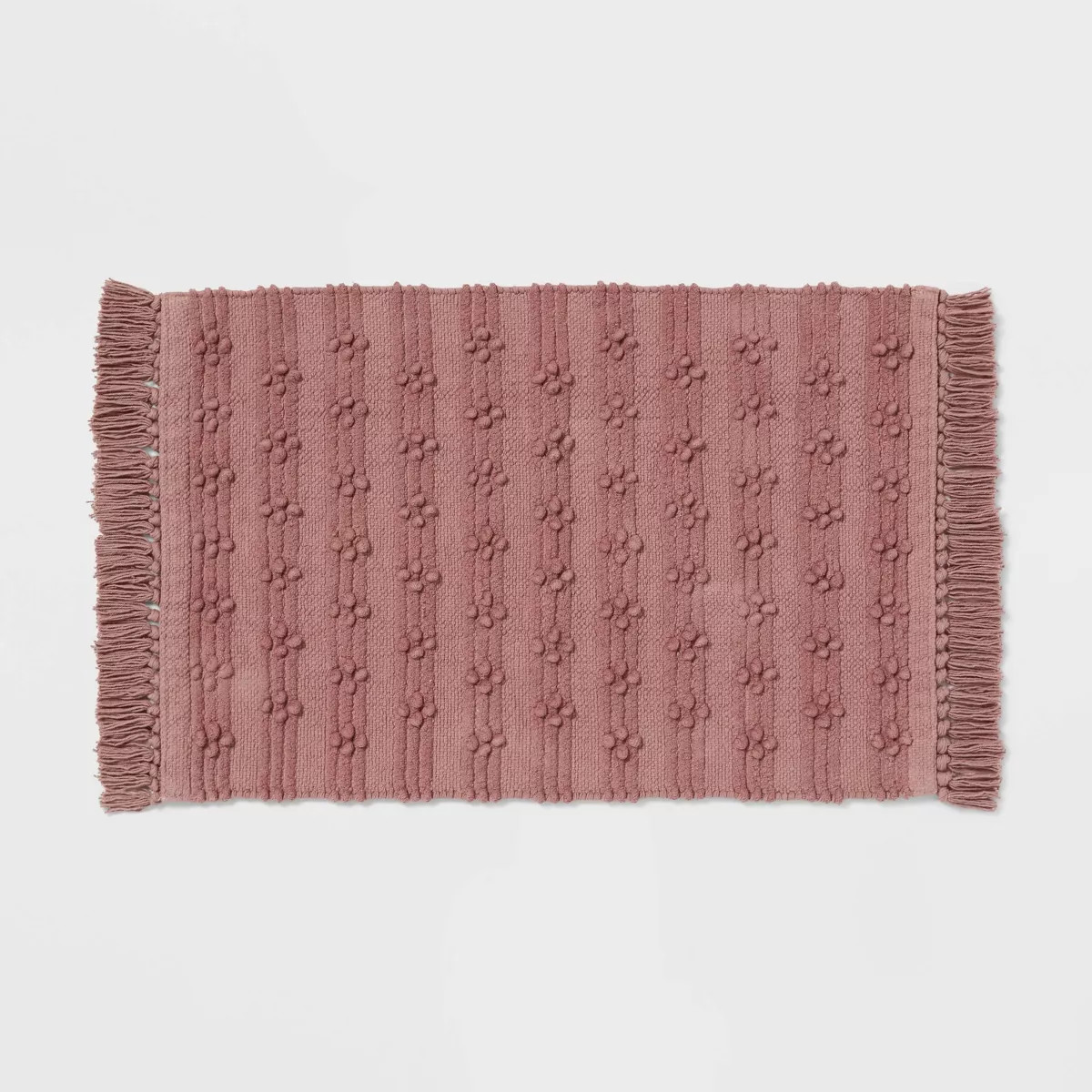 20"x30" Dotted Striped Bath Rug Mauve - Threshold™ | Target