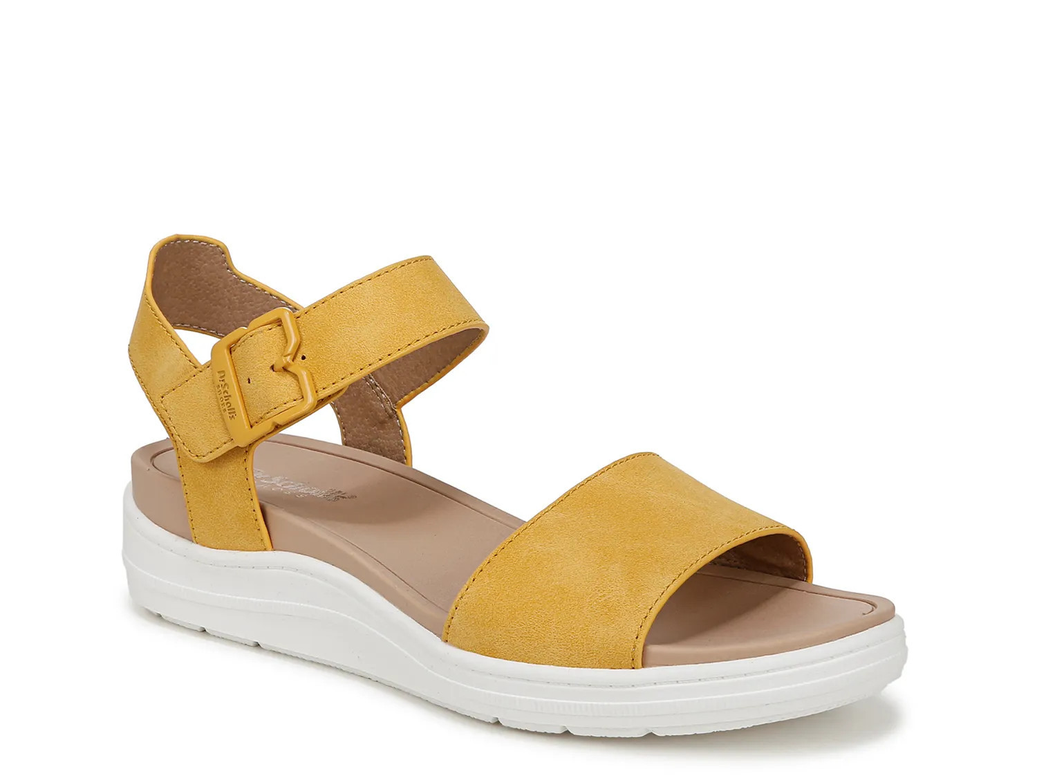 Dr. Scholl's Time Off Sky Sandal | Women's | Yellow | Size 7.5 | Sandals | Ankle Strap | DSW
