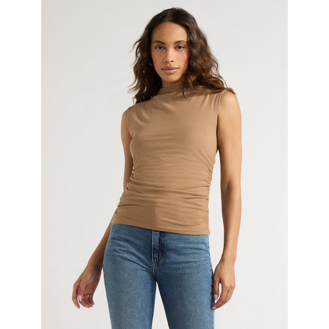 Sofia Jeans Women's Mock Neck Top, Sizes XS-XXL | Walmart (US)