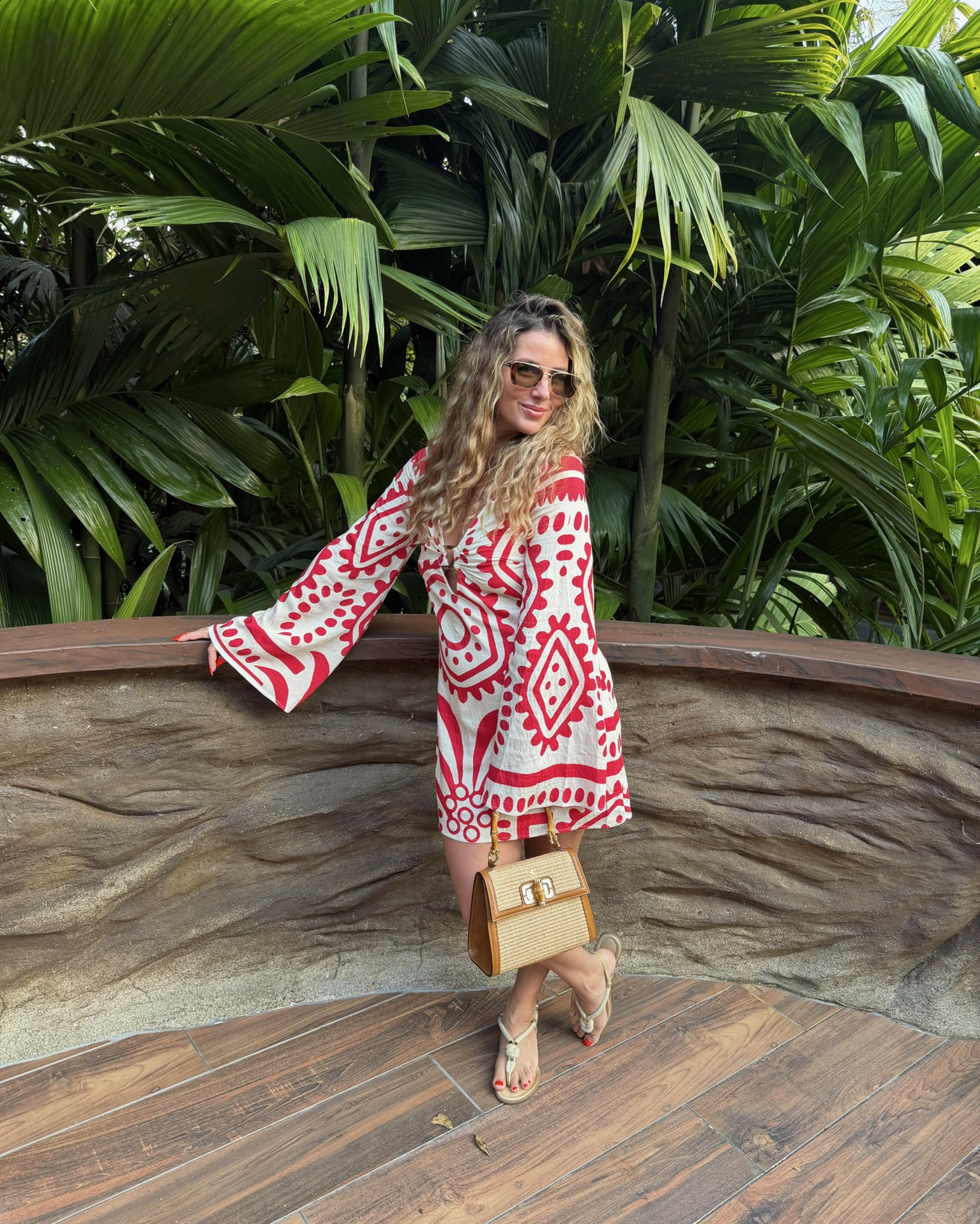 OOTD for dinner in Costa Rica! Bright colors are my favorite for vacation outfits 😍 

#LTKootd #LTKSeasonal #LTKselfcare