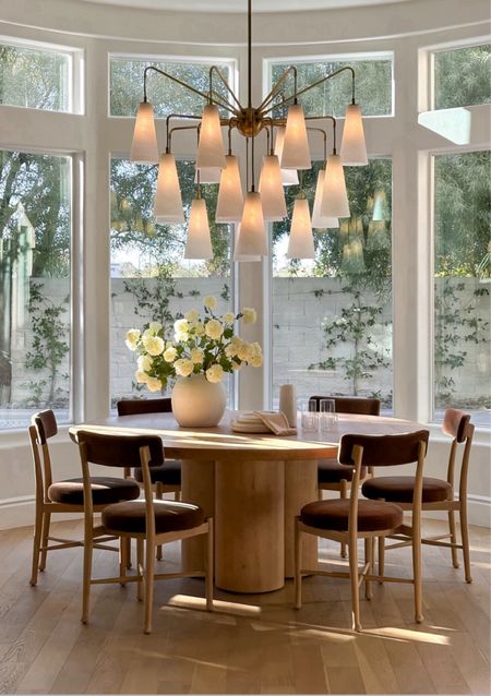 Dining room, table, chairs, light, vase, florals

#LTKStyleTip #LTKFamily #LTKHome
