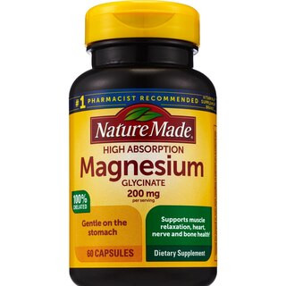 Nature Made High Absorption Magnesium Glycinate 200 mg per serving, Magnesium Supplement Capsules... | CVS Health