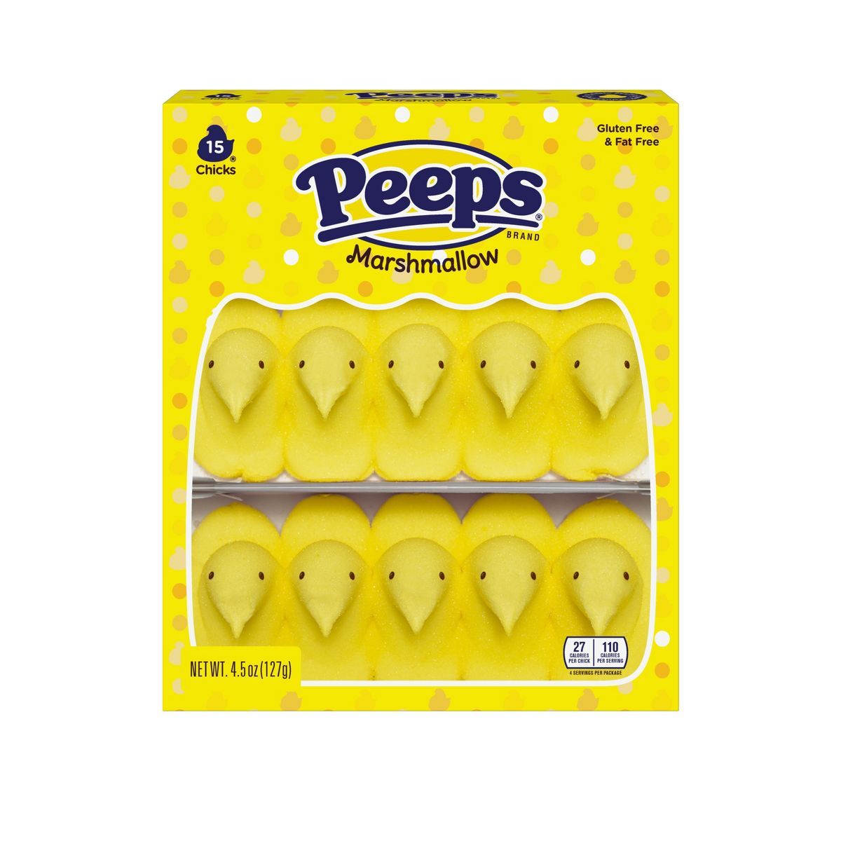 Peeps Easter Marshmallow Yellow Chicks - 4.5oz/15ct | Target