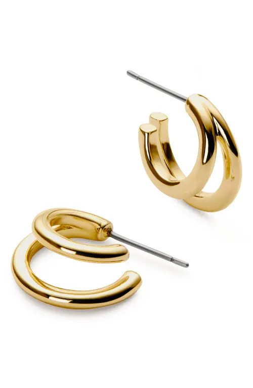 Ana Luisa Scarlet Double Hoop Earrings in Gold at Nordstrom | Nordstrom