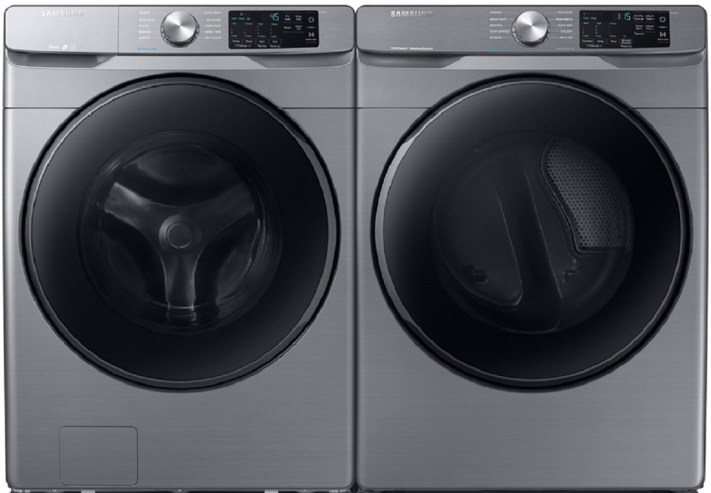 Samsung Platinum Front-Load Washer & Gas Dryer Set with Steam and Smart Care at Lowes.com | Lowe's