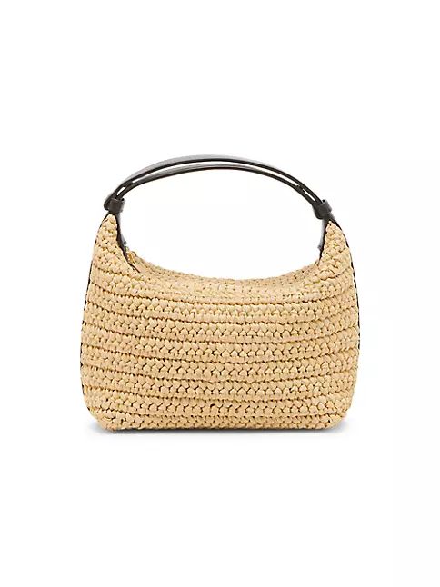 Mini Wallace Raffia Shoulder Bag | Saks Fifth Avenue