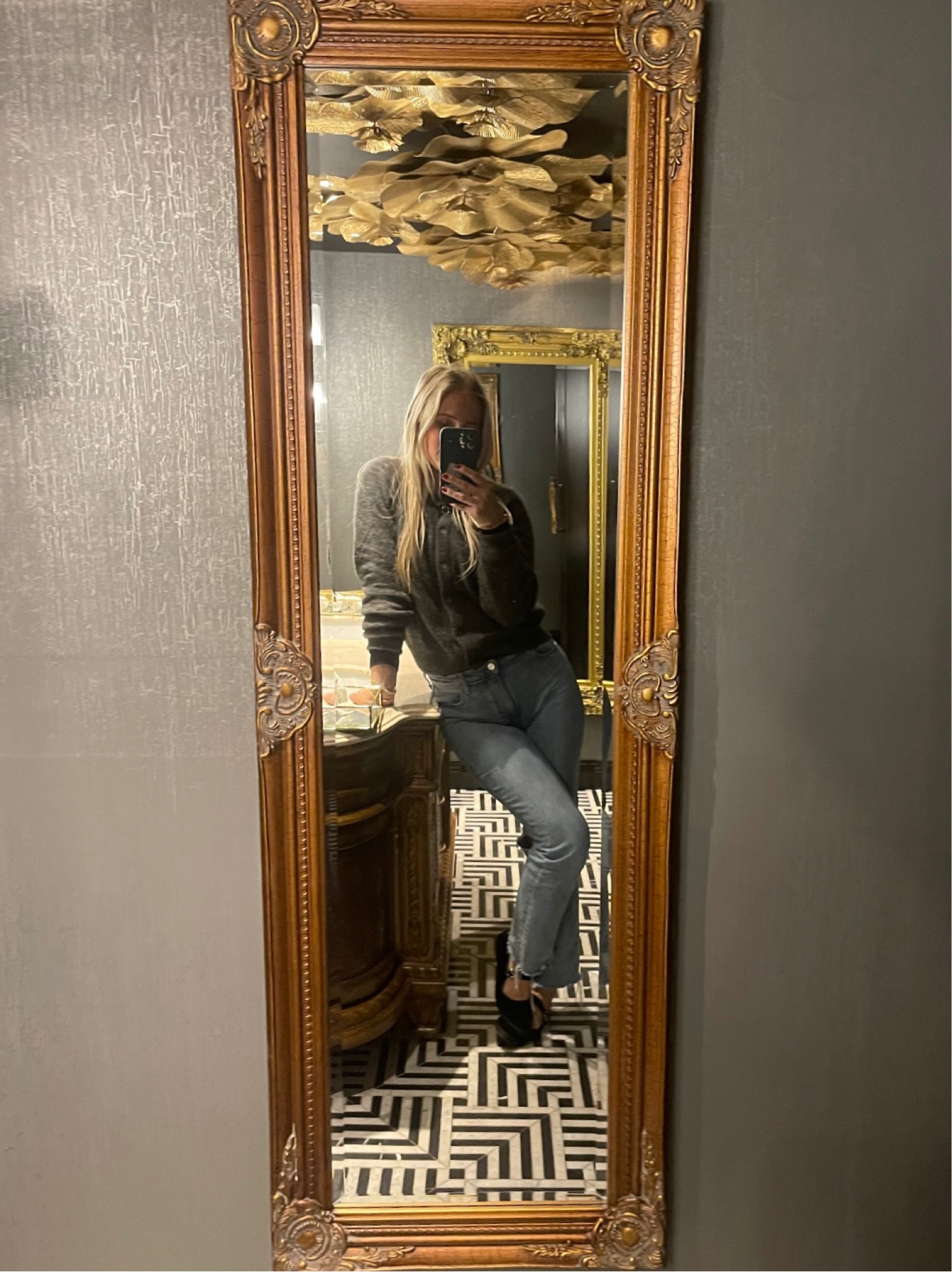 Jeans and a cardigan, OOTD, wool cardigan, blue jeans, mirror selfie, smart casual outfit, grey cardigan, cosy outfit, chic style 

#LTKeurope #LTKstyletip #LTKSeasonal